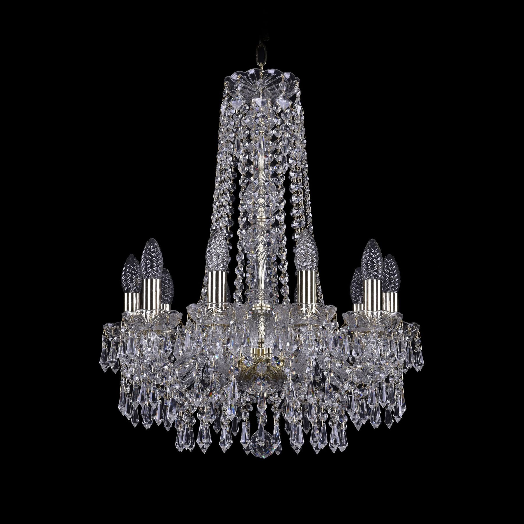 фото Хрустальная люстра 1403/10/160/h-61 g bohemia ivele crystal