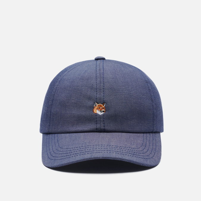 

Бейсболка унисекс Maison Kitsune Small Fox Head Embroidery 6P, синий, Small Fox Head Embroidery 6P