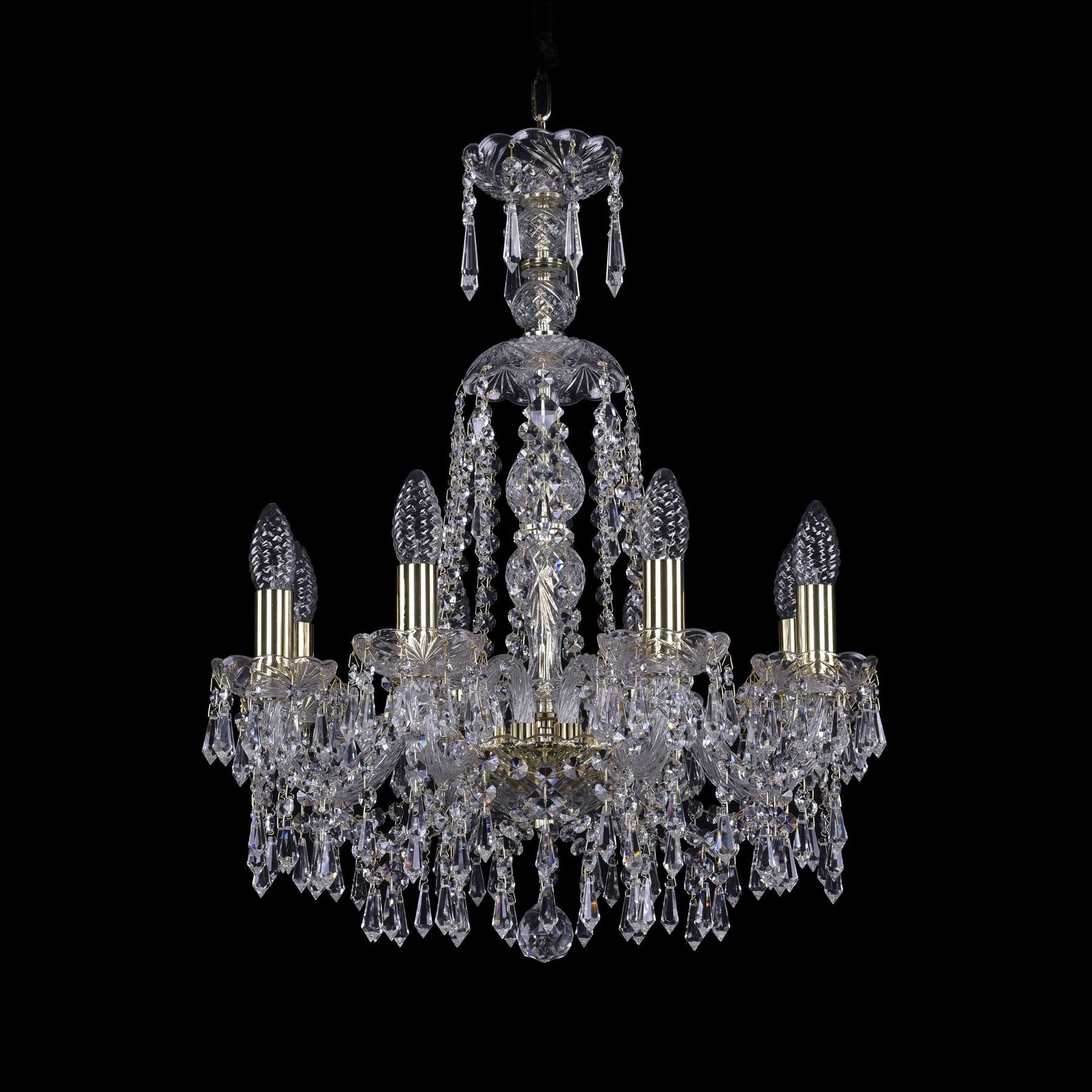 фото Хрустальная люстра 1403/8/160/xl-60 g bohemia ivele crystal