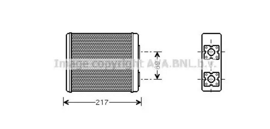 

Радиатор Отопителя AVA FD6362