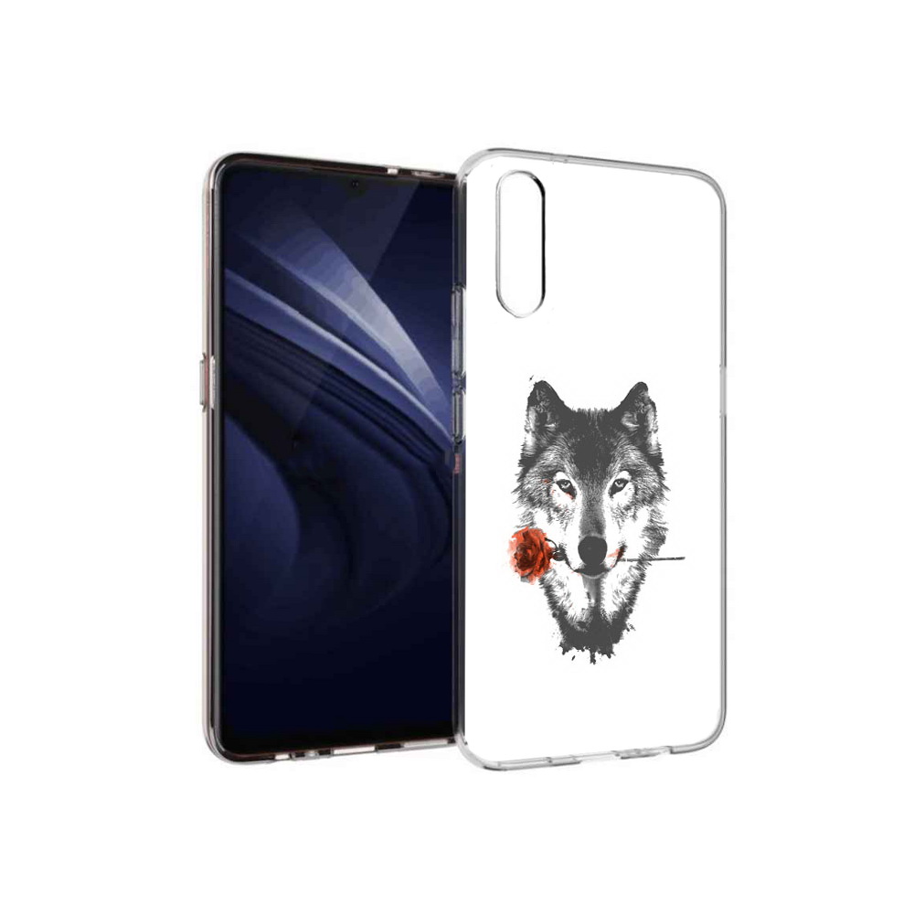 

Чехол MyPads Tocco для Vivo V17 Neo волк с розой (PT226959.388.270), Прозрачный, Tocco