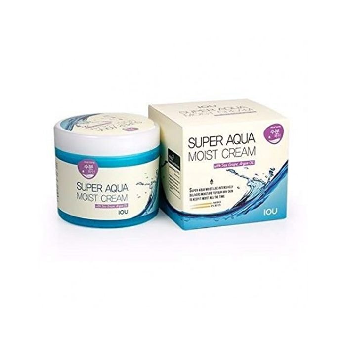 Крем WELCOS для лица увлажняющий с гиалуроновой кислотой IOU Super Aqua Moist Cream 300 мл