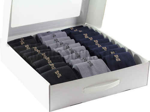 

Комплект носков мужских НАШЕ 2С54-В56 разноцветных 31, Черный;серый;синий, 2С54-В56