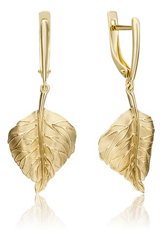 

Серьги из желтого золота PLATINA jewelry 02-4535-00-000-1130-02, 02-4535-00-000-1130-02