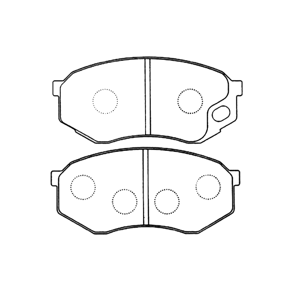 фото Akyoto akd-3349 колодки тормозные дисковые передние (к-кт 4 шт.) () 1шт