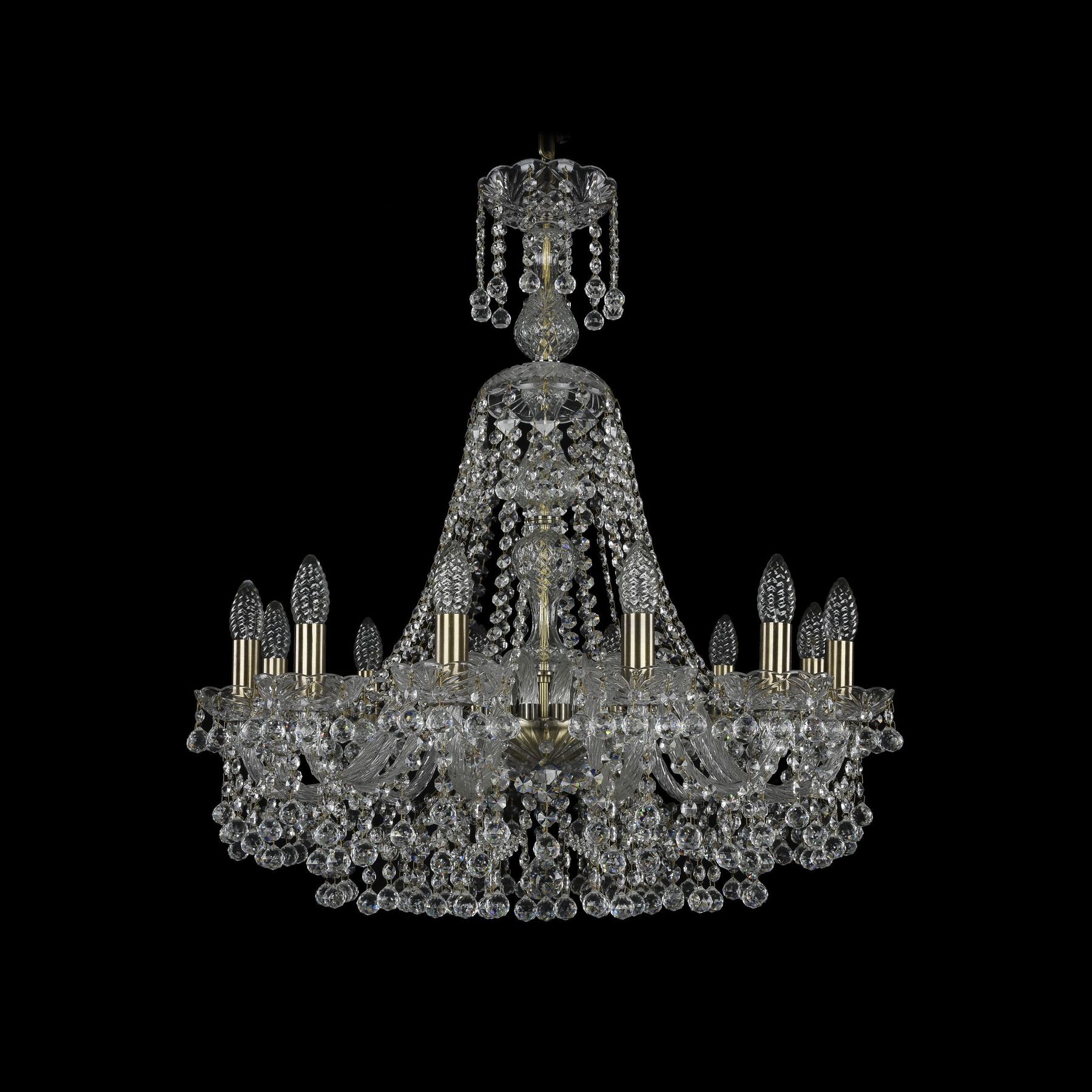 фото Хрустальная люстра 1409/12/240/xl-75 pa bohemia ivele crystal