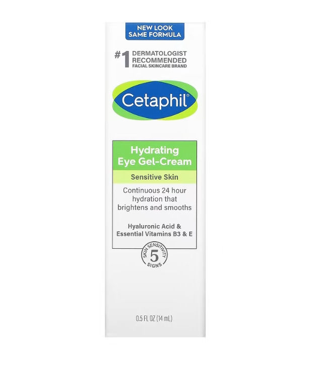 Гель-крем Cetaphil увлажняющий для глаз с гиалуроновой кислотой 14 мл selfielab патчи для глаз с гиалуроновой кислотой саше 8