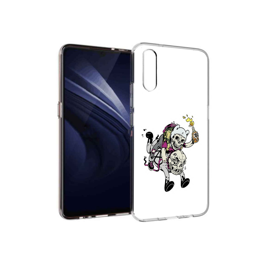 

Чехол MyPads Tocco для Vivo V17 Neo время приключений скелеты (PT226959.388.277), Прозрачный, Tocco