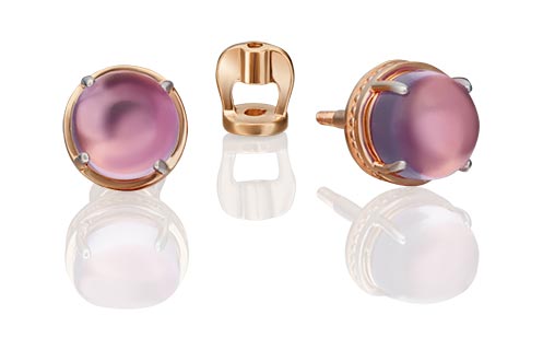 

Серьги-пусеты из красного золота с аметистом PLATINA jewelry 02-4678-00-203-1110-46, 02-4678-00-203-1110-46