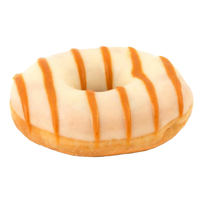 Пончик Пекарня Перекрёсток бездрожжевой с карамельной начинкой 68 г