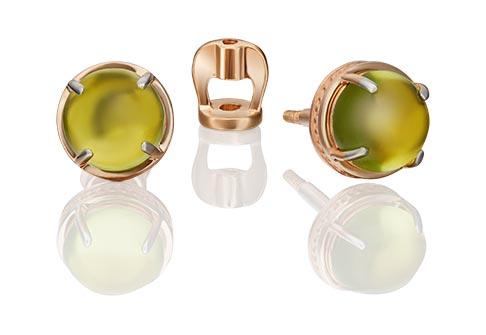 

Серьги-пусеты из красного золота с хризолитом PLATINA jewelry 02-4678-00-205-1110-46, 02-4678-00-205-1110-46