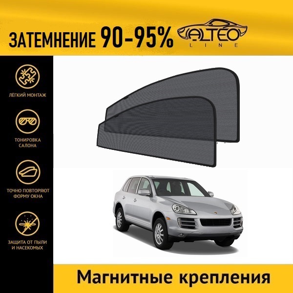 

Автошторки ALTEO на Porsche Cayenne 1рестайлинг (2007-2010)
