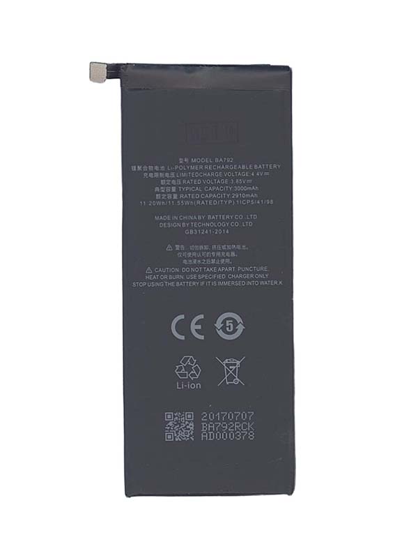 фото Аккумулятор vbparts для meizu m792c/pro 7 3000mah 3.85v 062150