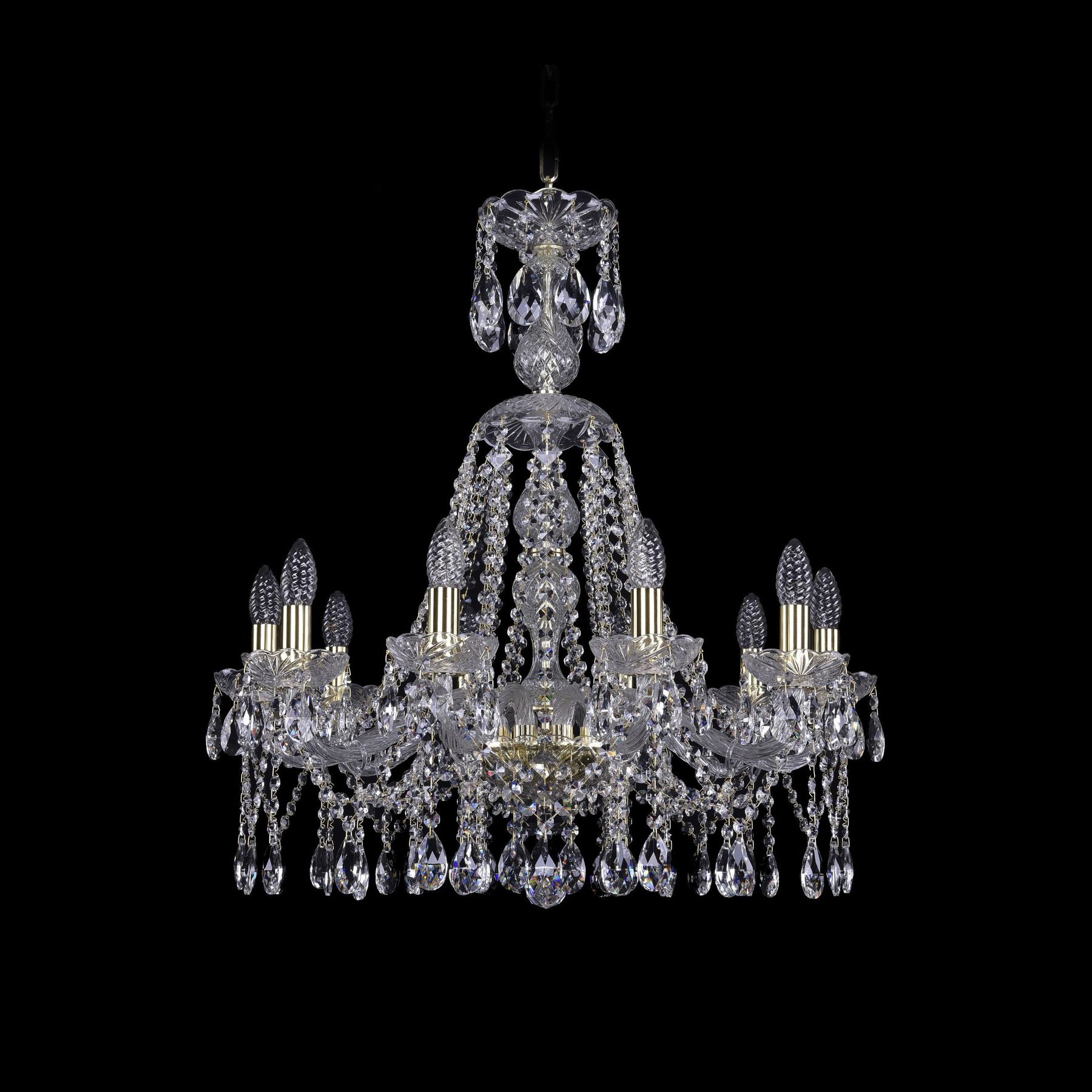 фото Хрустальная люстра 1413/10/220/xl-72 g bohemia ivele crystal