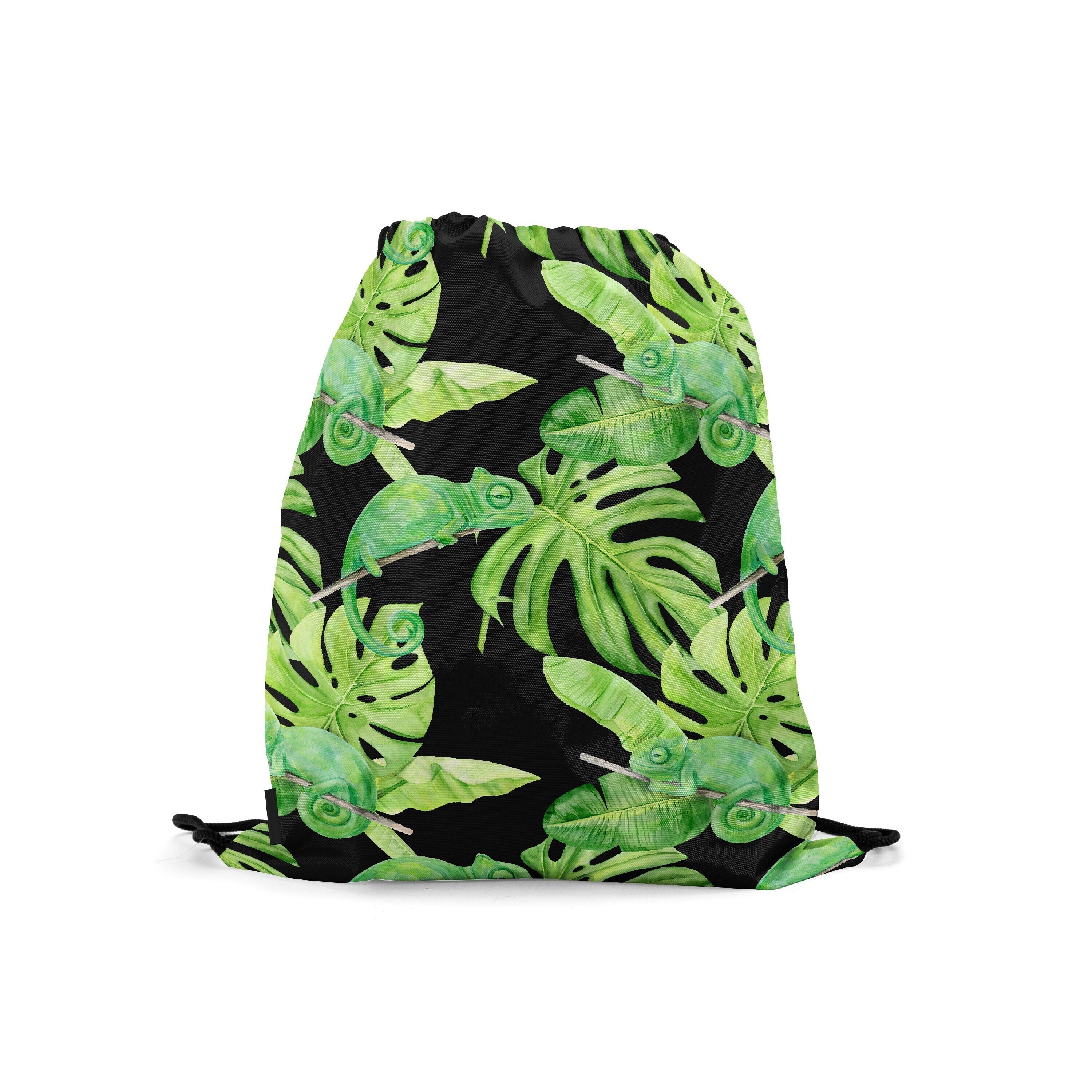 

Мешок-рюкзак для сменной обуви Burnettie WatercolorTropicalPattern7, Зеленый