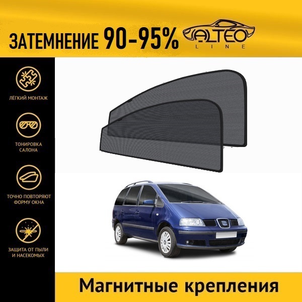 

Автошторки ALTEO на Seat Alhambra, 1рестайлинг (2000-2010)