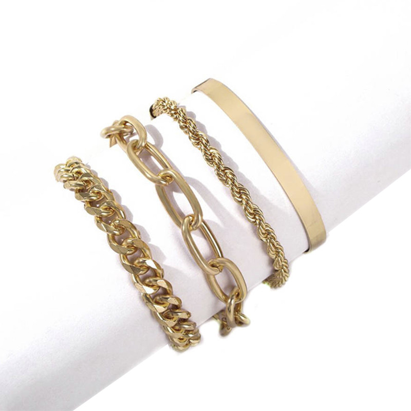 

Браслет из бижутерного сплава р. 18-23 DESIGNER JEWERLY 4шт, 4шт