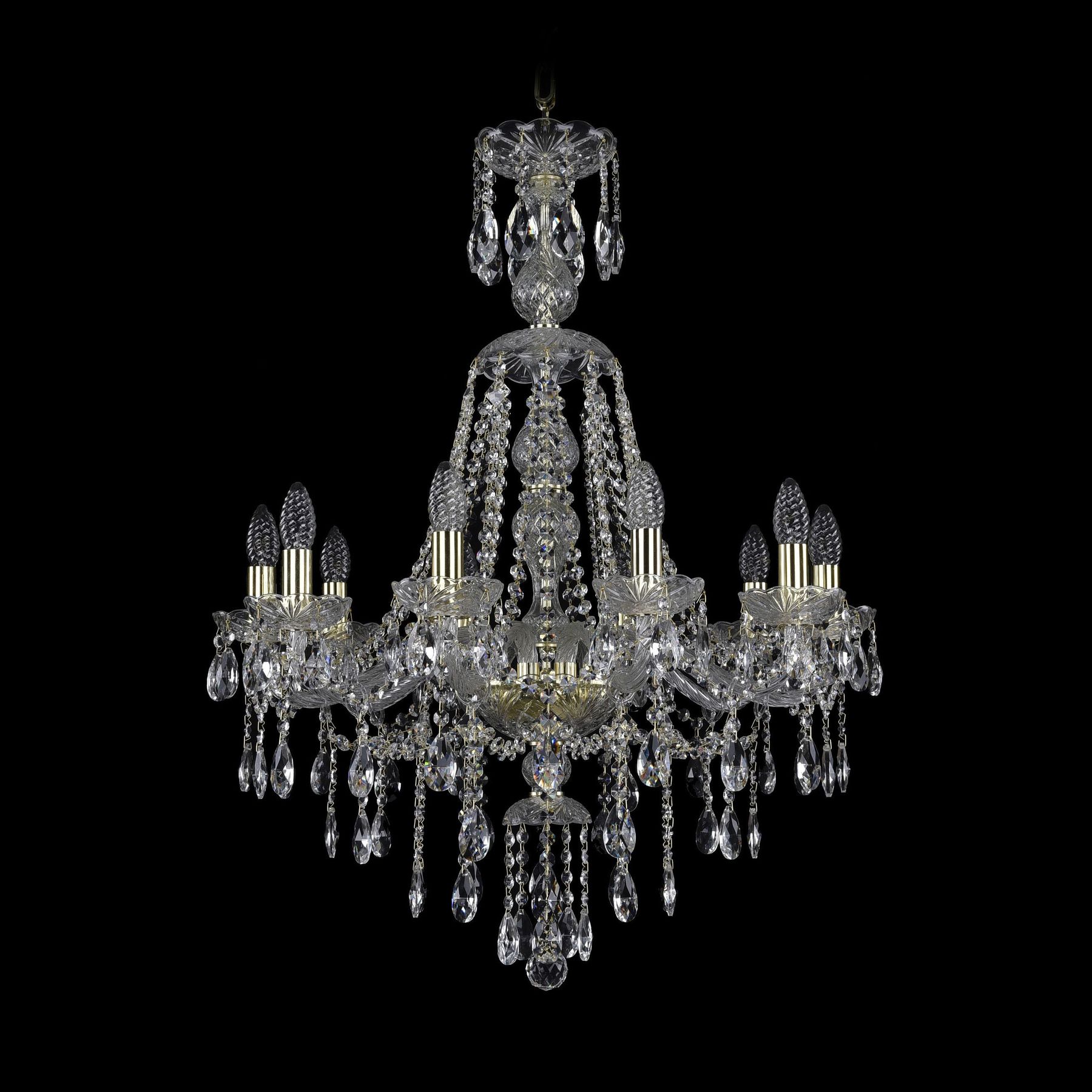 фото Хрустальная люстра 1415/10/220/xl-86 g bohemia ivele crystal