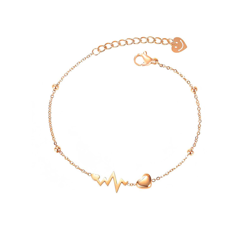 

Браслет из бижутерного сплава р. 20 DESIGNER JEWERLY сердцебиение, сердцебиение