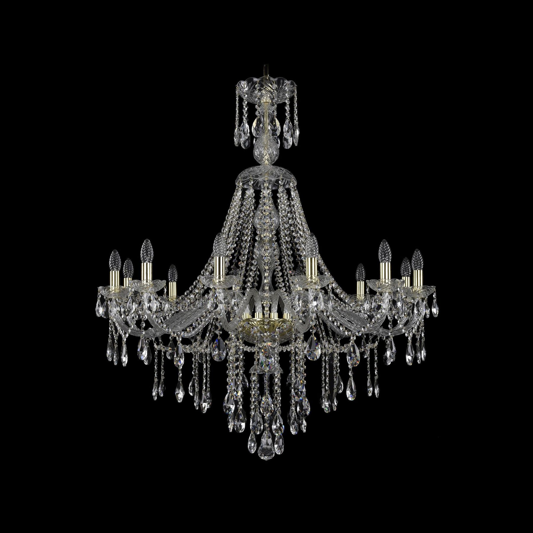 фото Хрустальная люстра 1415/12/360/xl-113 g bohemia ivele crystal