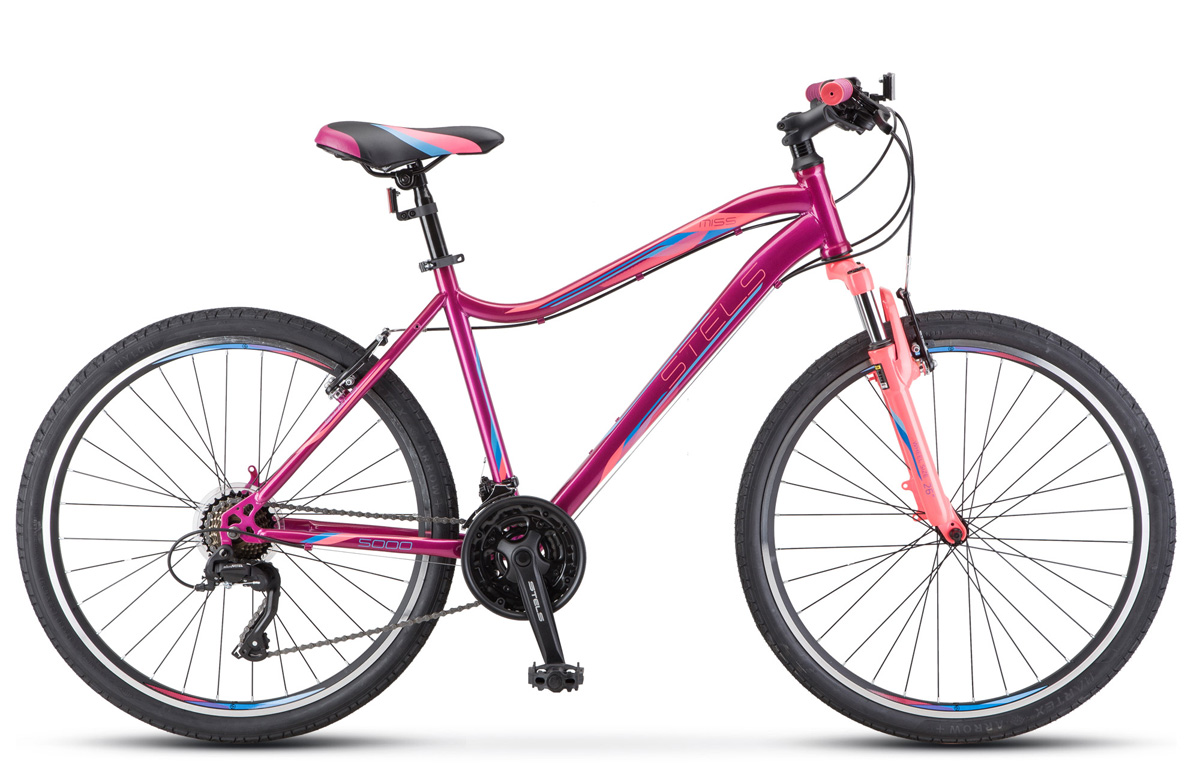Велосипед 26 Горный Stels Miss 5000 V (2021) Количество Скоростей 21 Рама Сталь 18 Фиолето