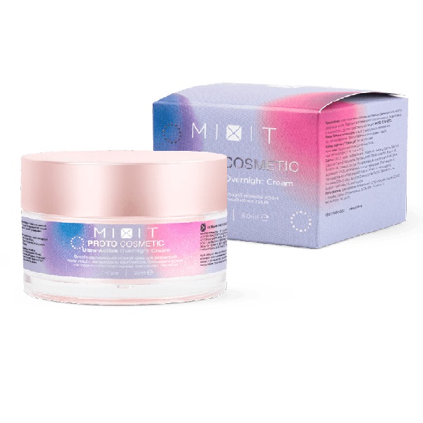 фото Крем для лица mixit protocosmetic ultra-active overnight cream ночной 50мл