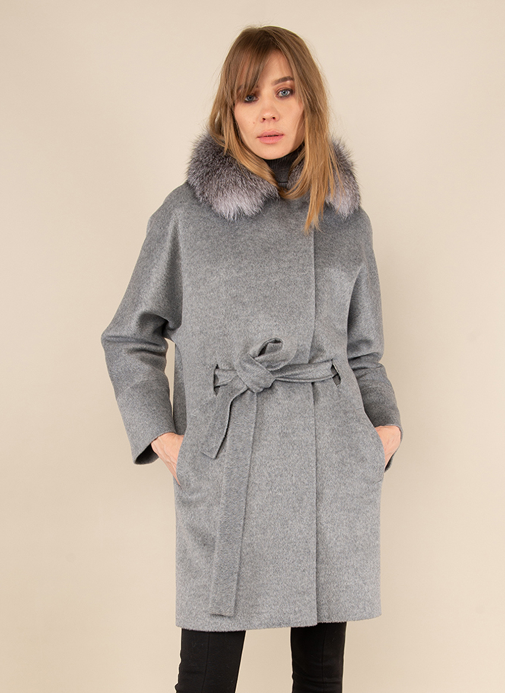 

Пальто женское Каляев 51153 серое 42-44, 51153