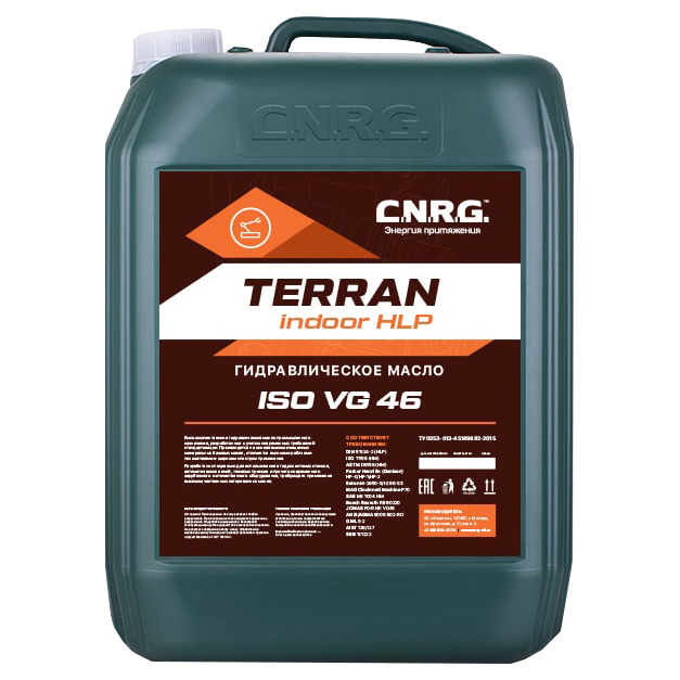 фото Масло гидравлическое terran indoor hlp 46 20л cnrg