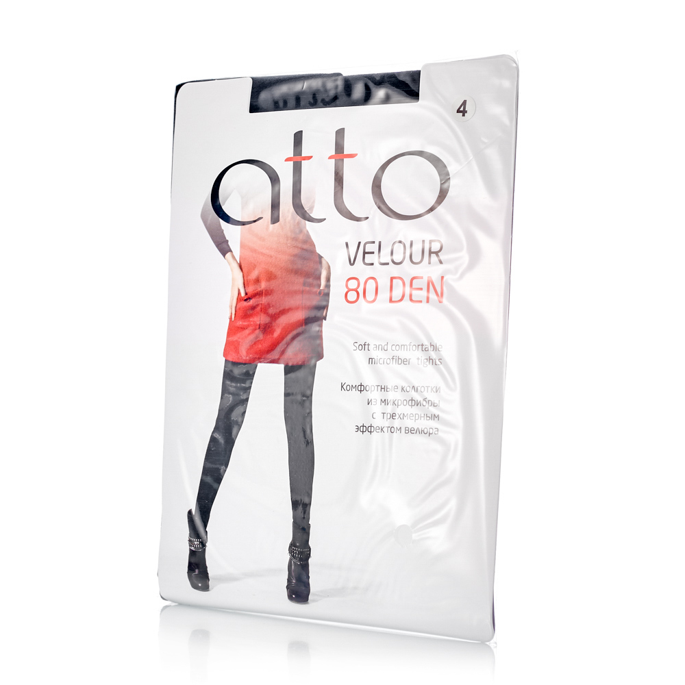 

Колготки женские Atto Velour черные  размер, Черный, Velour