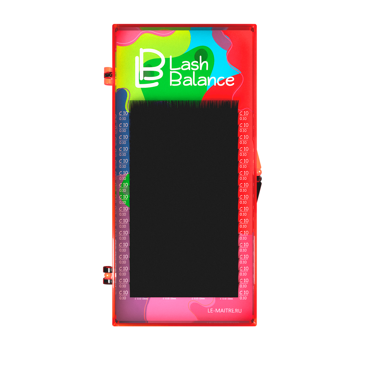 

Ресницы черные Lash Balance 16 линий L 0.07 9 mm, Черный