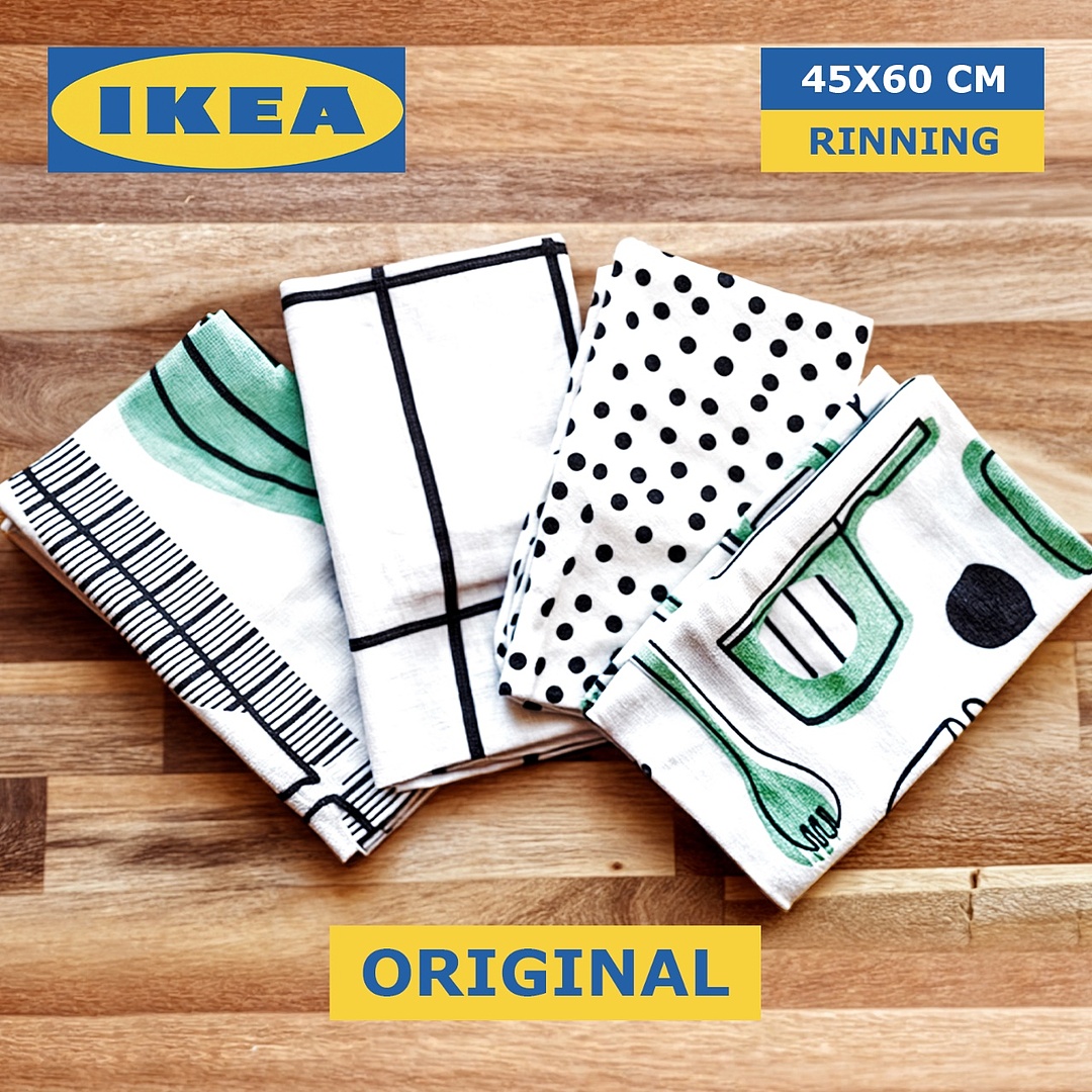 Полотенца кухонные IKEA хлопок, 45х60 см, хлопок, 4 шт