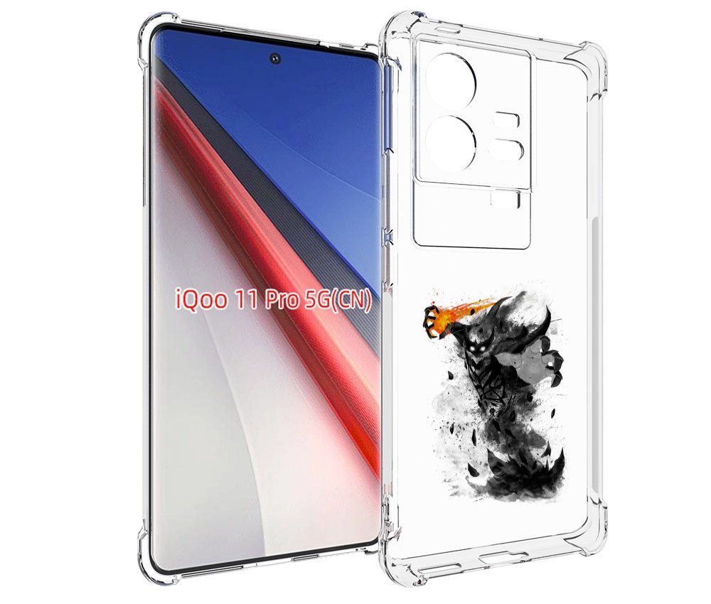 

Чехол бампер MyPads nevermore черно белый для Vivo iQOO 11 Pro п..., Прозрачный, Tocco