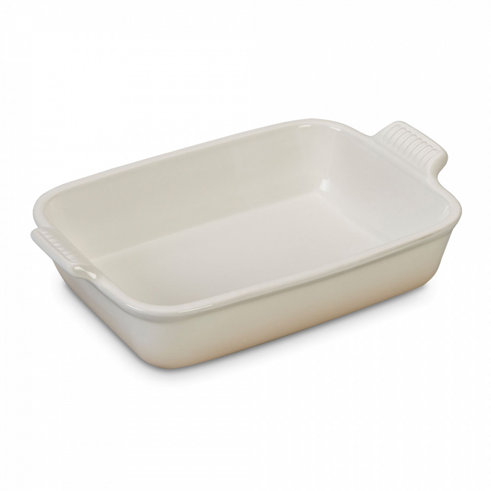

Блюдо прямоугольное, LE CREUSET, 26 х 17 см, керамика, цвет: меренга, Бежевый