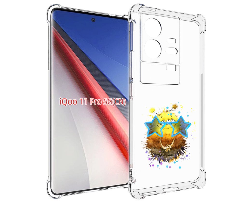 

Чехол бампер MyPads Буня для Vivo iQOO 11 Pro противоударный, Прозрачный, Tocco