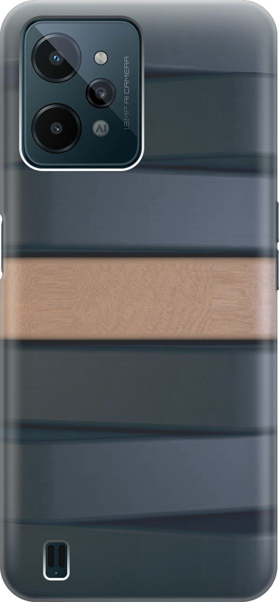 

Силиконовый чехол на realme C31 с принтом "Бежевая доска", Бежевый;серый, 1569300