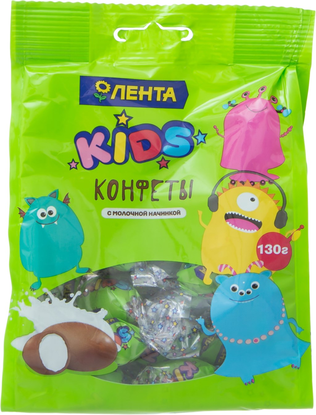 

Конфеты Лента Kids Milk с молочной начинкой