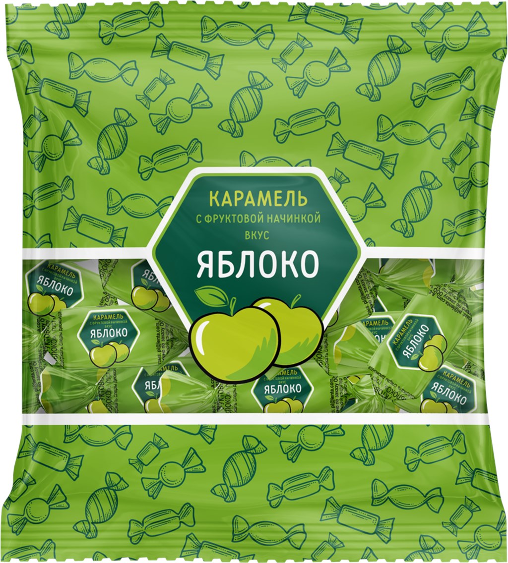 

Карамель Яблоко с фруктовой начинкой 250 г