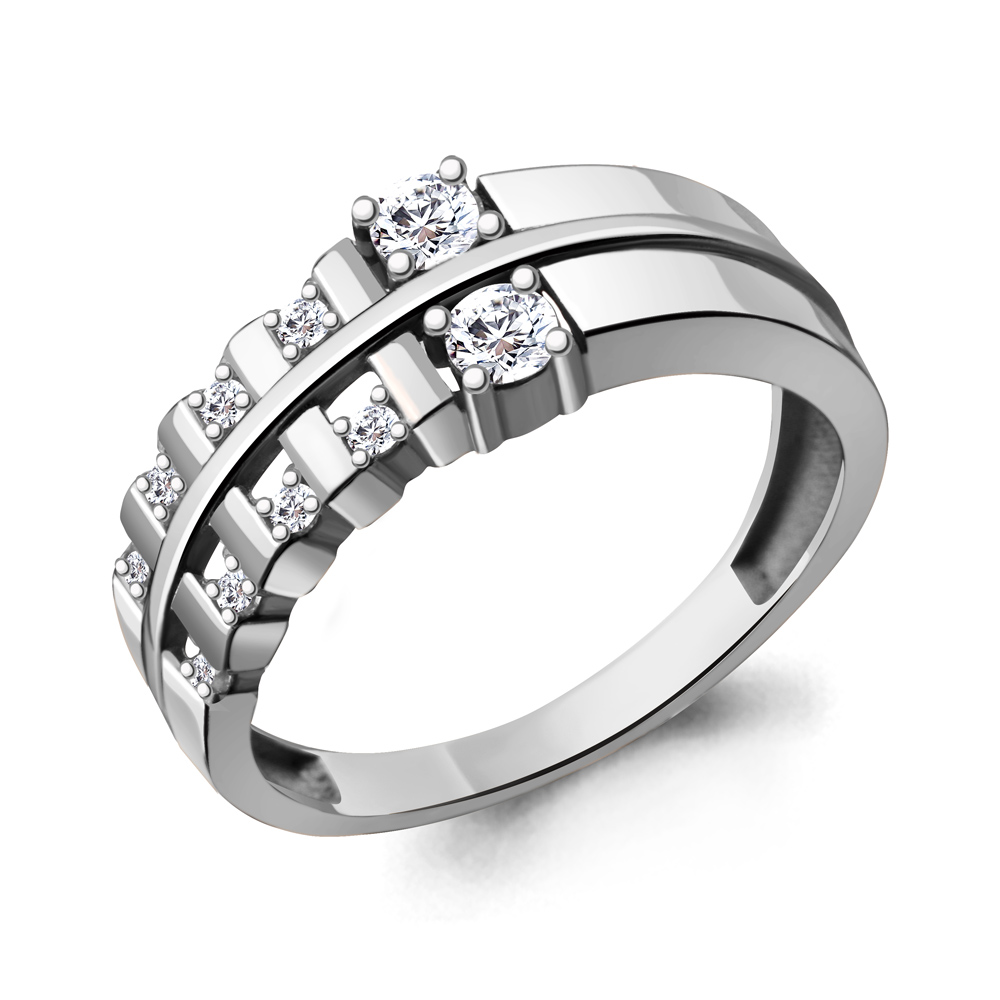 

Кольцо из серебра с фианитом р. 20,5 Aquamarine 68863А_925_р, 68863А_925_р
