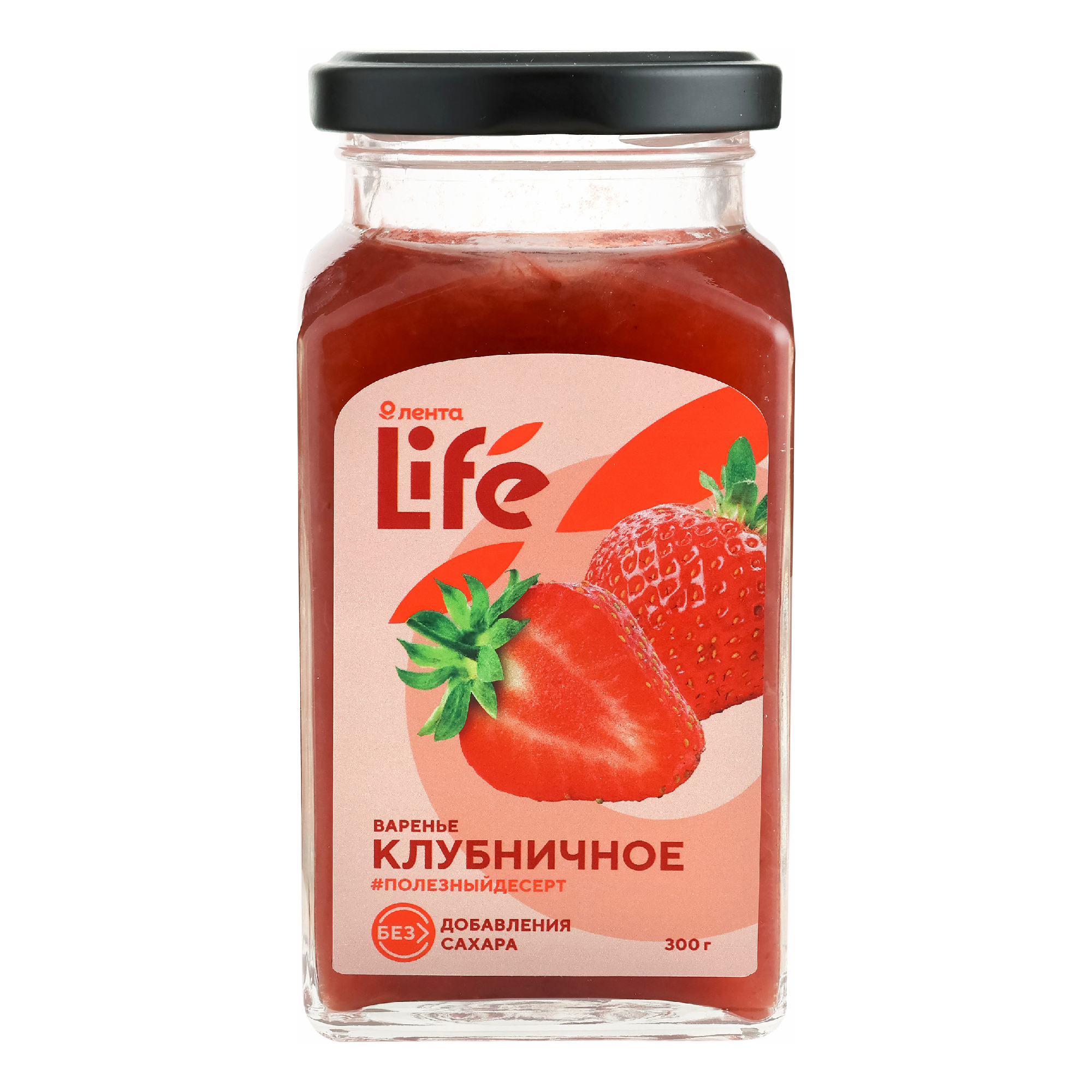 Варенье Лента Life клубничное без сахара 300 г