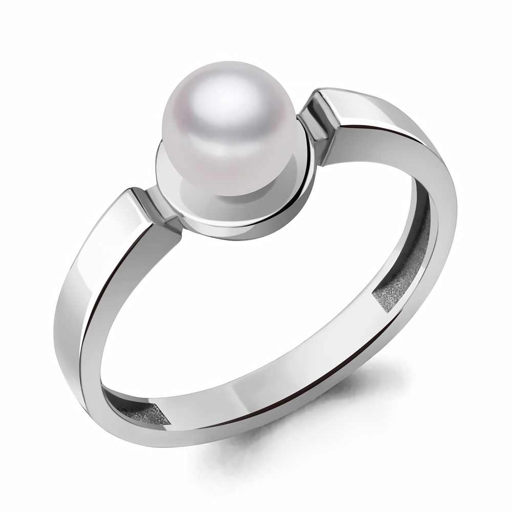 

Кольцо из серебра с жемчугом р. 18 Aquamarine 68870_925_р, 68870_925_р