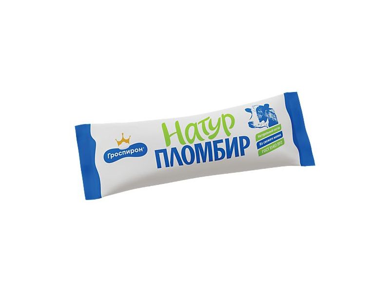 

Мороженое пломбир Гроспирон Классическое ванильное СЗМЖ 450 г