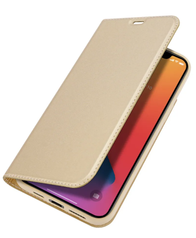 

Чехол-книжка для iPhone 12 Pro Max (6.7), DU DU, боковой, золотой, Золотистый