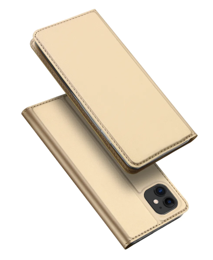 

Чехол-книжка для iPhone 11, DU DU, боковой, золотой, Золотистый