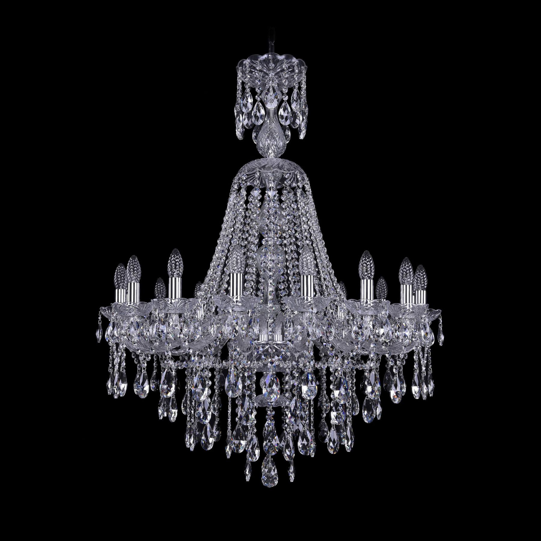 фото Хрустальная люстра 1415/16/300/xl-108 ni bohemia ivele crystal