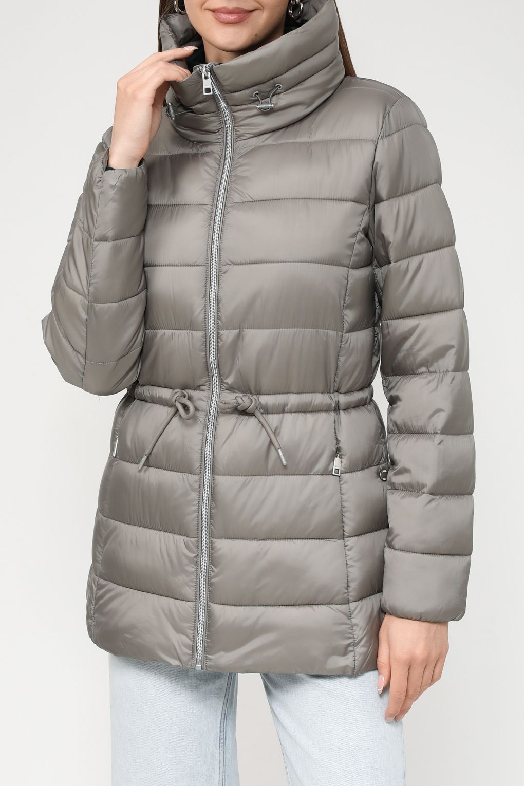 

Куртка женская Esprit Casual 073EE1G318 серая M, Серый, 073EE1G318