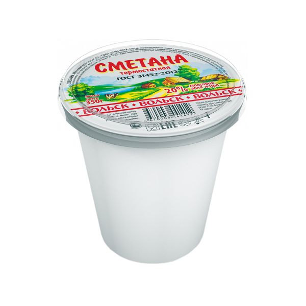 

Сметана Гормолзавод Вольский 15% 350 г