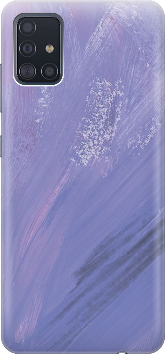 

Силиконовый чехол на Samsung Galaxy A51 / Самсунг А51 с принтом "Сиреневые мазки", Серый;фиолетовый, 7156