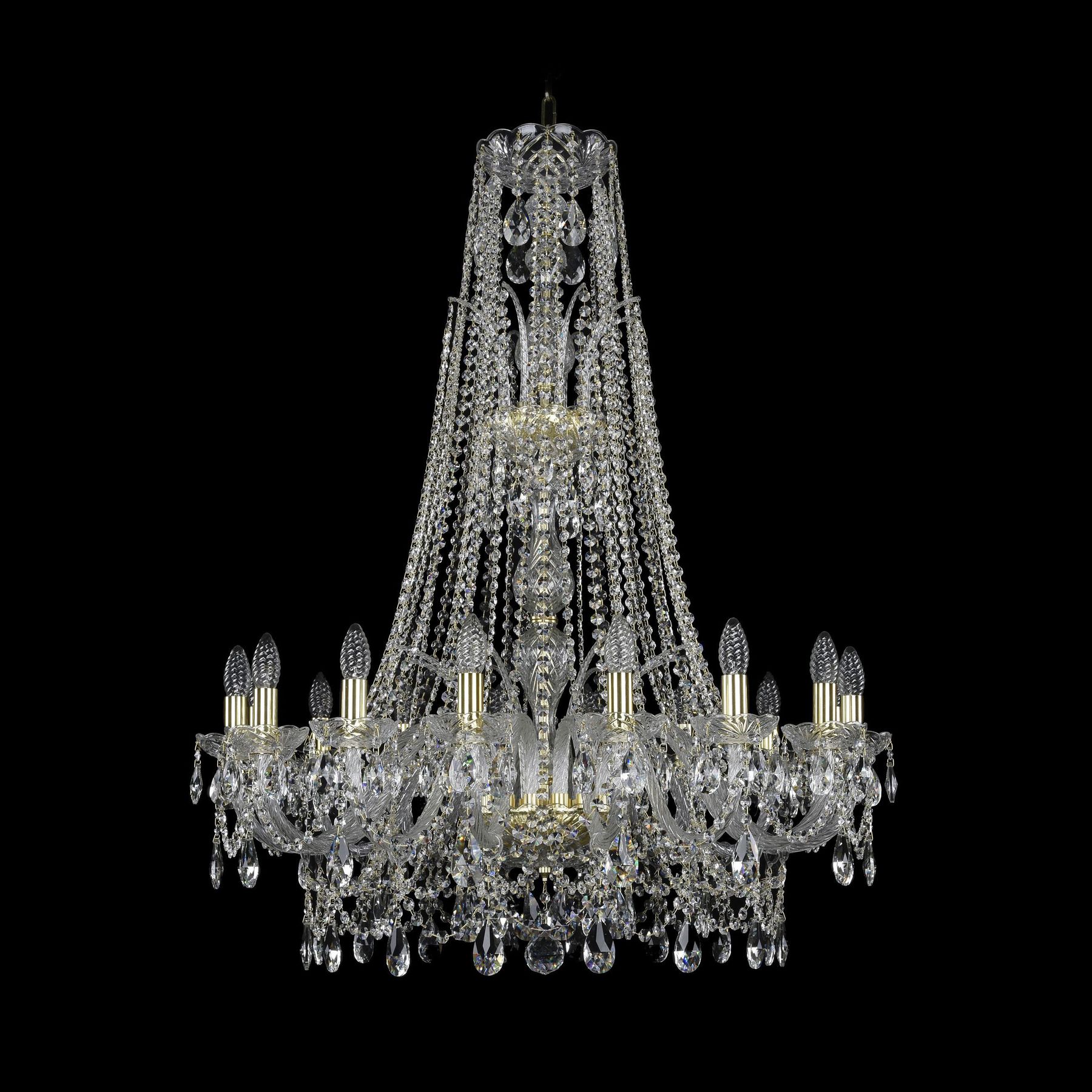 фото Хрустальная люстра 1411/16/300/xl-108 g bohemia ivele crystal