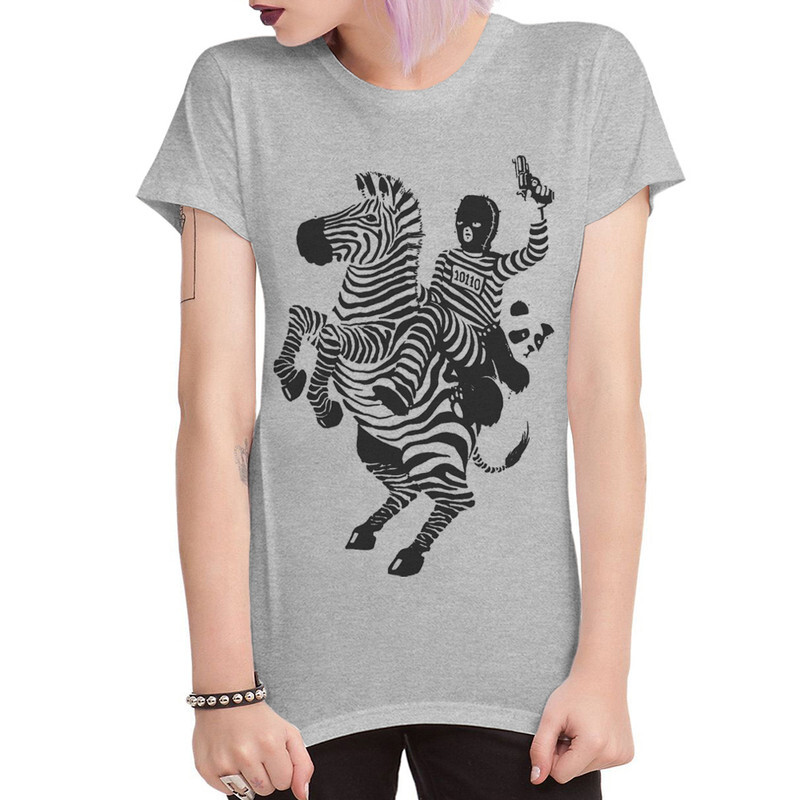 

Футболка женская DS Apparel Бандит и Панда на Зебре 348569-1 серая XL, Серый, Бандит и Панда на Зебре 348569-1