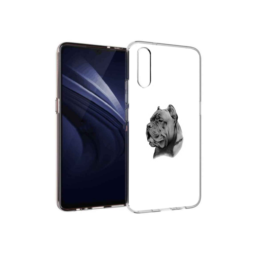 

Чехол MyPads Tocco для Vivo V17 Neo грозный бульдог (PT226959.388.300), Прозрачный, Tocco
